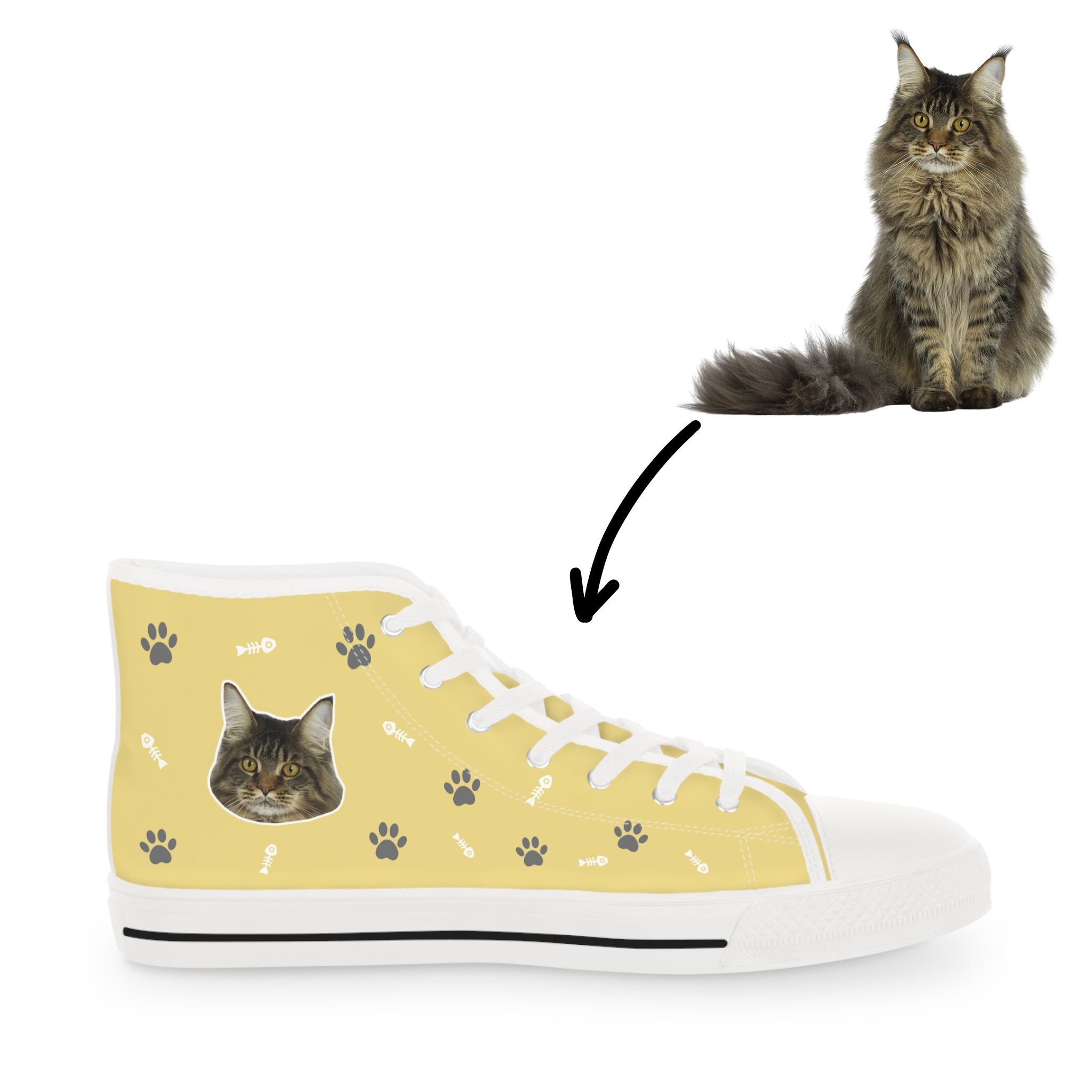 Personalized Cat High Top Sneakers