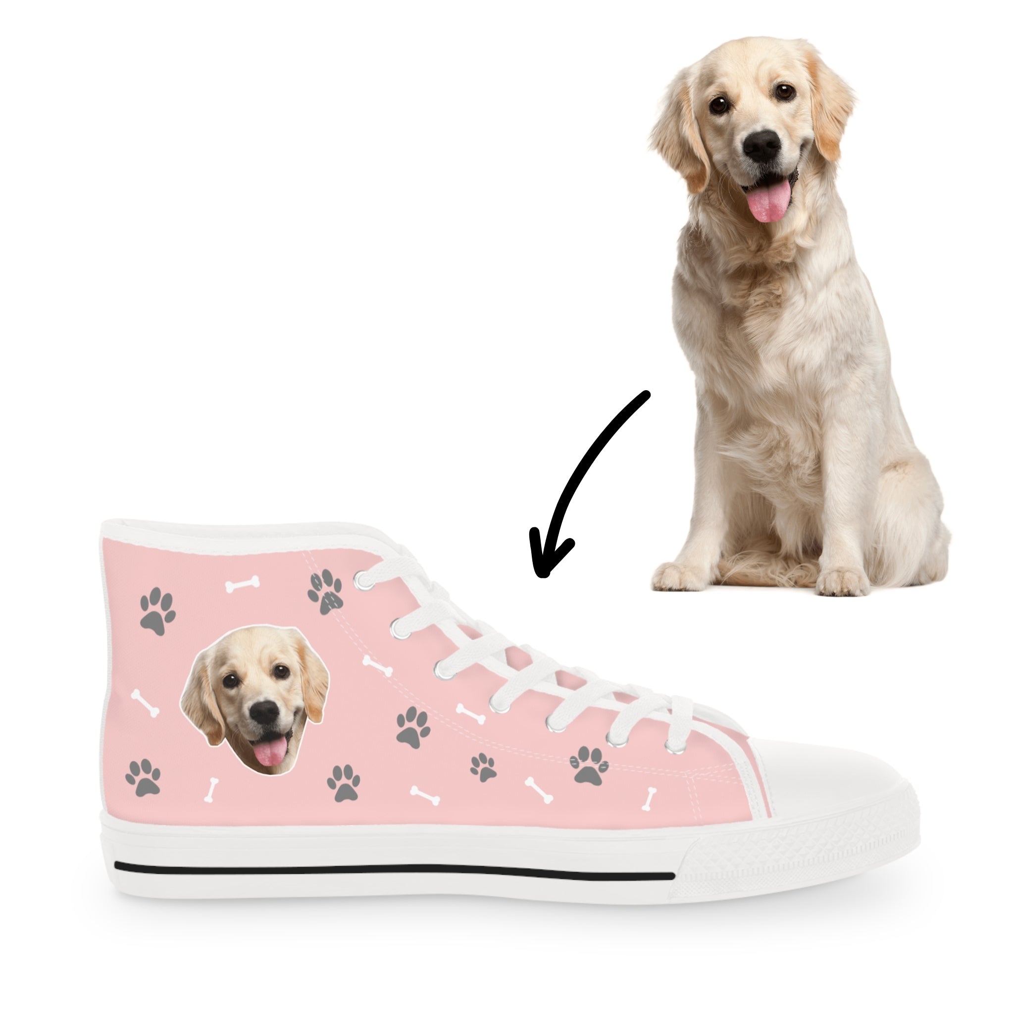 Personalized Dog High Top Sneakers