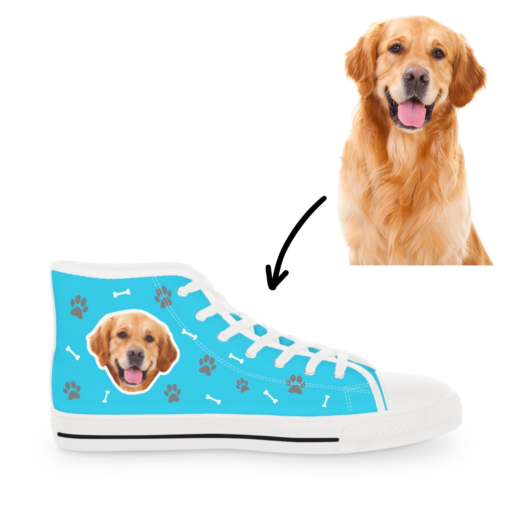 Personalized Dog High Top Sneakers