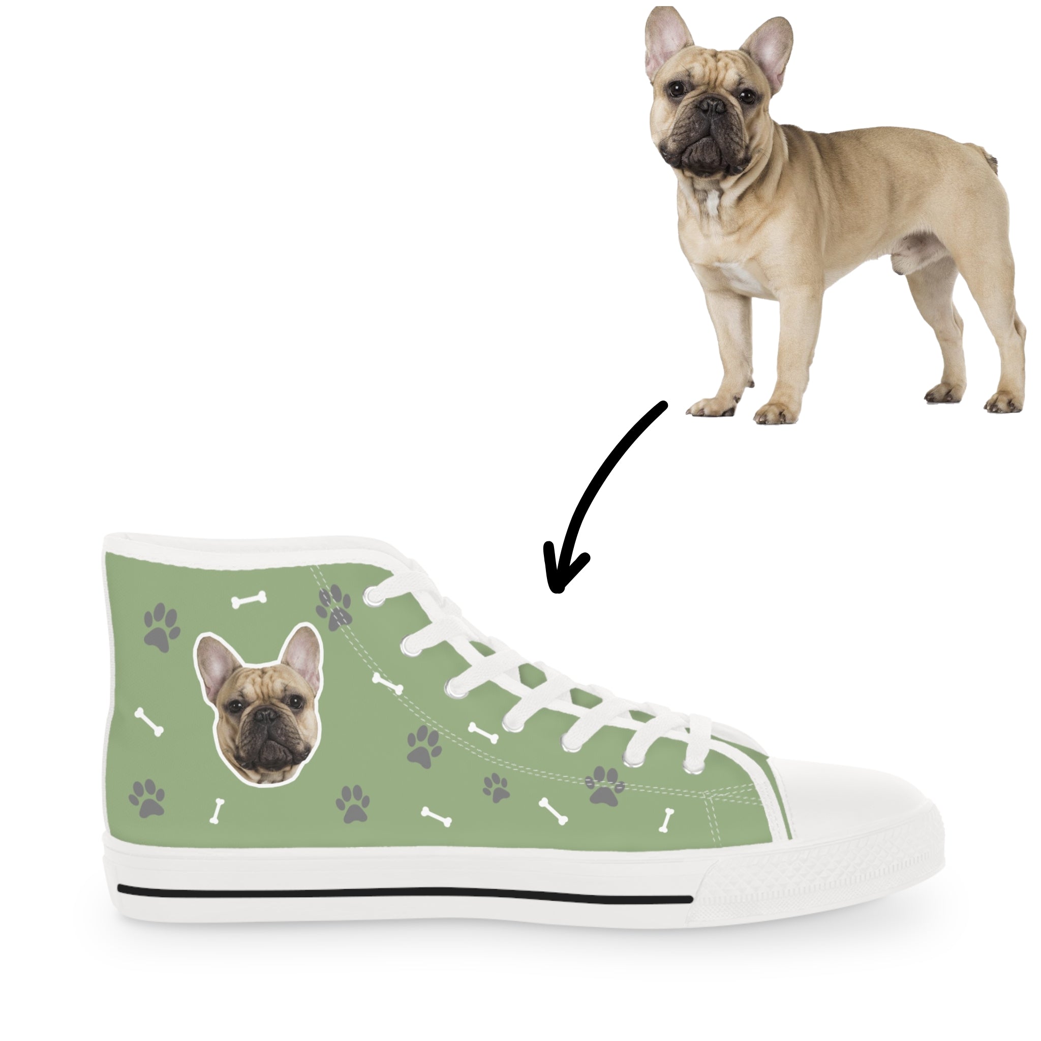 Personalized Dog High Top Sneakers